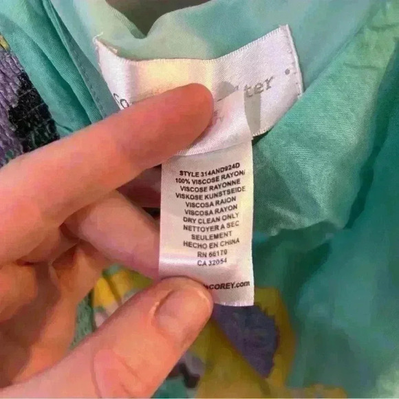 Anthropologie Corey Lynn Calter Sketchbook Dress Blue Floral - Picture 7 of 9